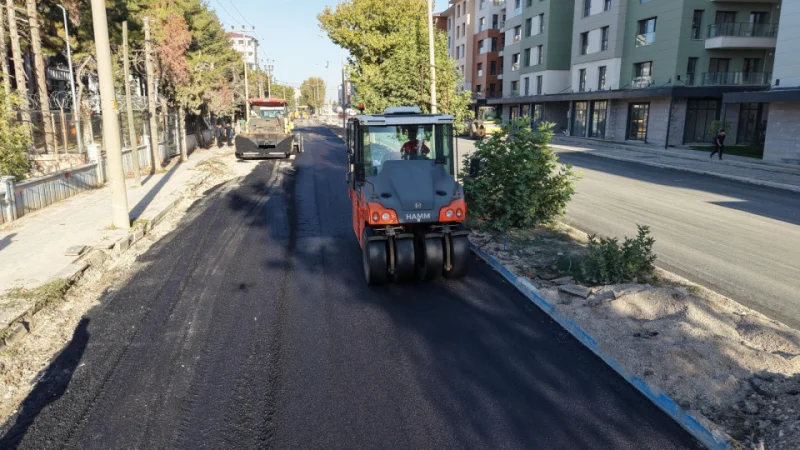 Kahramanmaraş'ta Recep Tayyip Erdoğan Bulvarı Asfaltlanıyor