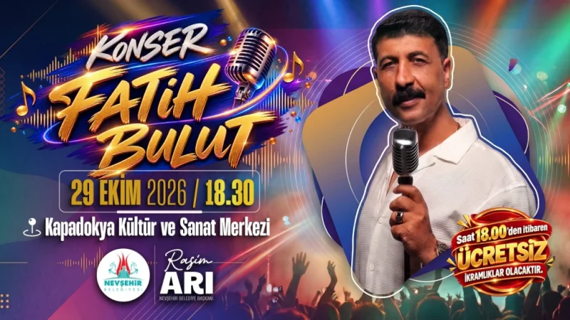 Nevşehir'de Cumhuriyet Bayramı Coşkusu Konserle Kutlanacak