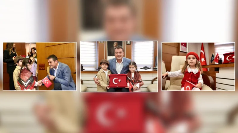 Giresun'da Minik Öğrencilerden Cumhuriyet Bayramı Ziyareti