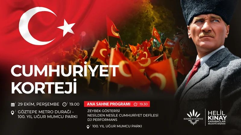 Karabağlar’da Cumhuriyet’in 103. Yılı Dört Gün Sürecek Etkinliklerle Kutlanacak