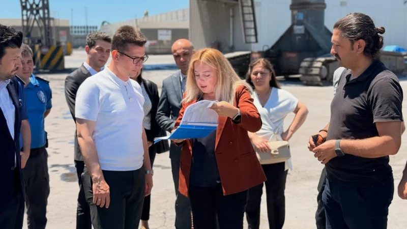 Akçansa Limanı Geçici Deniz Sınır Kapısı'nda İnceleme Yapıldı