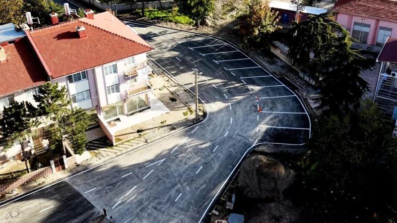 Akşehir'de Sağlık Sokak'ta Asfalt Çalışmaları Tamamlandı