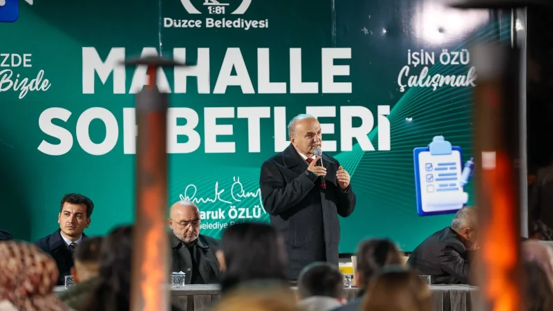 Düzce'de Mahalle Buluşmaları Sürüyor: Yamalar Robotik Olacak, Kasisler Standartlaşacak