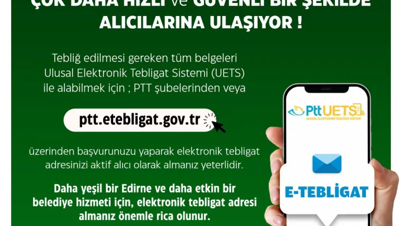 Edirne Belediyesi'nde Dijital Dönüşüm: 18 Bin 958 Mükellef UETS'ye Dahil Edildi