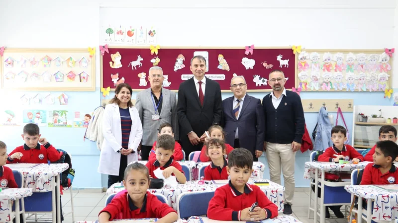 Edremit Kaymakamı Zafer Engin'den Akçay'da Okul ve Şantiye Ziyaretleri