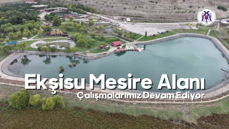 Erzincan'da Ekşisu Mesire Alanı Yenileme Çalışmaları Sürüyor