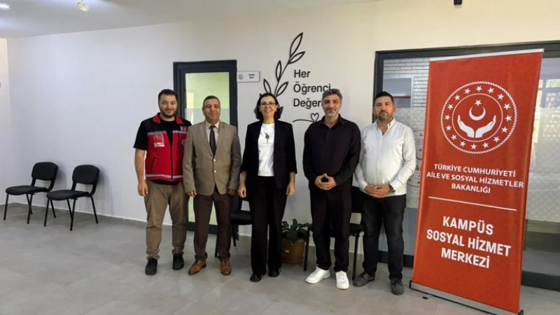 Gaziantep'teki Kampüs Sosyal Hizmet Merkezi'nde İncelemelerde Bulunuldu
