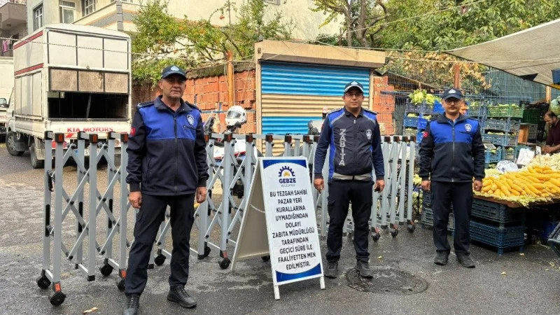 Gebze'de Semt Pazarlarında Zabıta Denetimi