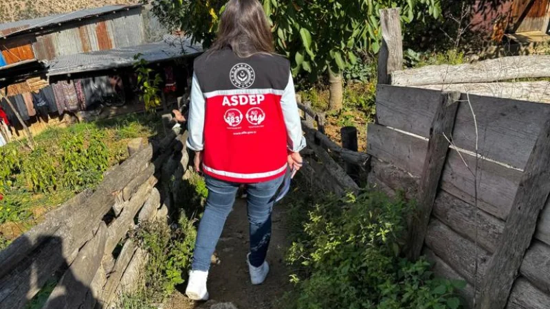 Gümüşhane'de Engelli Evde Bakım Hizmetleri İçin Hane Ziyaretleri Yapıldı