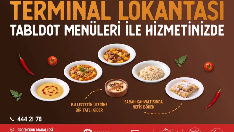 Karabük Belediyesi Terminal Lokantası Zengin Menüleriyle Hizmet Veriyor