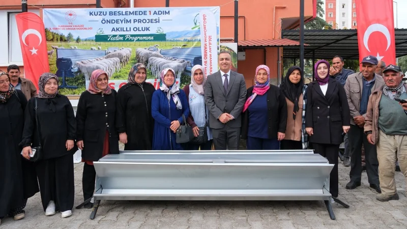 Karaman'da Küçükbaş Hayvancılığa Modern Destek: 700 Akıllı Yemlik Dağıtıldı