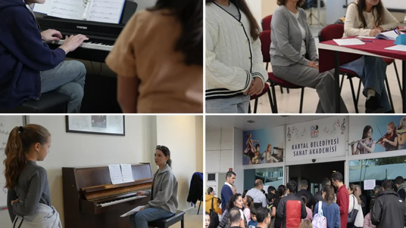 Kartal Belediyesi Sanat Akademisi Müzik Bölümü İçin Yetenek Sınavları Gerçekleştirildi