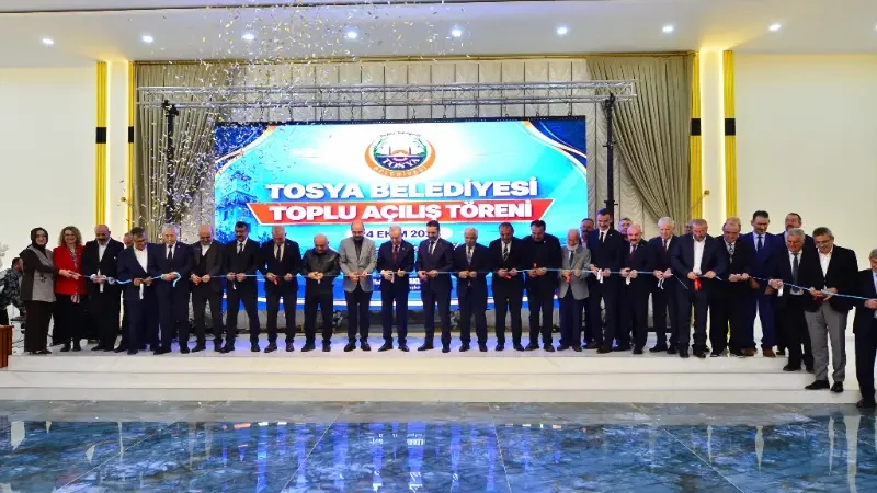 Kastamonu'nun Tosya İlçesinde Tamamlanan Yatırımlar Toplu Açılışla Hizmete Girdi