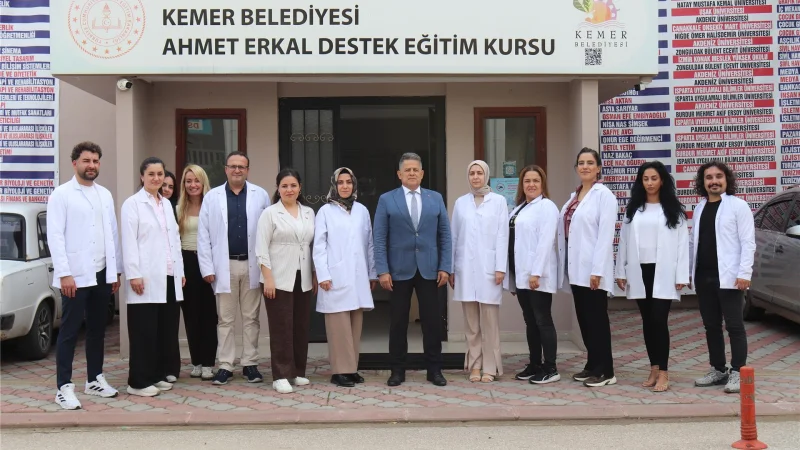 Kemer'de Ücretsiz Destek Eğitim Kursu LGS ve Üniversiteye Hazırlıyor