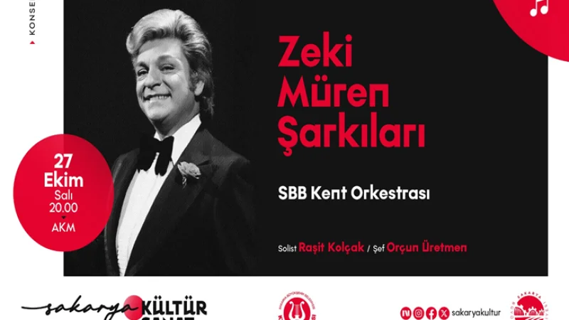 Sakarya'da Zeki Müren Şarkılarıyla Nostalji Gecesi