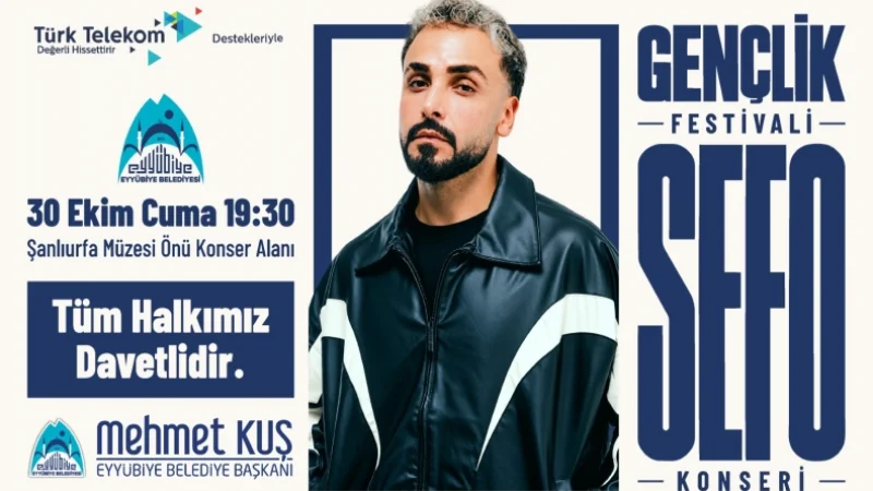 Şanlıurfa'da Sefo Konseri Heyecanı: Ünlü Rapçi Eyyübiye'de Sahne Alacak