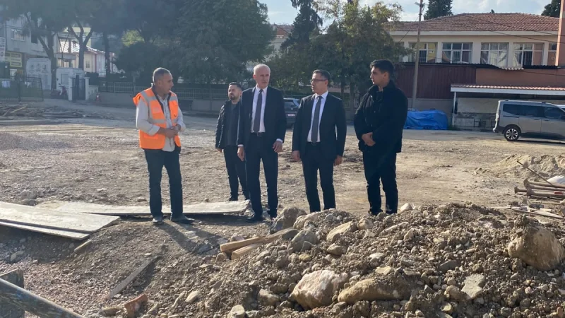 Soma'da Yeni Okul İnşaatlarında Sona Doğru: Kaymakam Koç İncelemelerde Bulundu