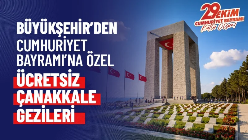 Tekirdağ'da Cumhuriyet Bayramı'na Özel Ücretsiz Çanakkale Gezileri Başlıyor