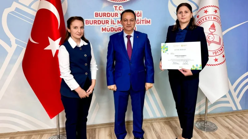 Burdur Şirinevler Anaokulu'na Uluslararası Sıfır Atık Yarışması'nda Ödül