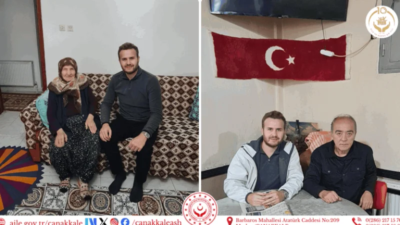 Çanakkale'de Şehit Ailelerine Vefa Ziyareti