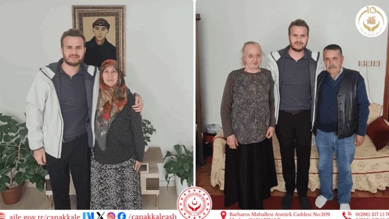Çanakkale'de Şehit Ailelerine Vefa Ziyaretleri
