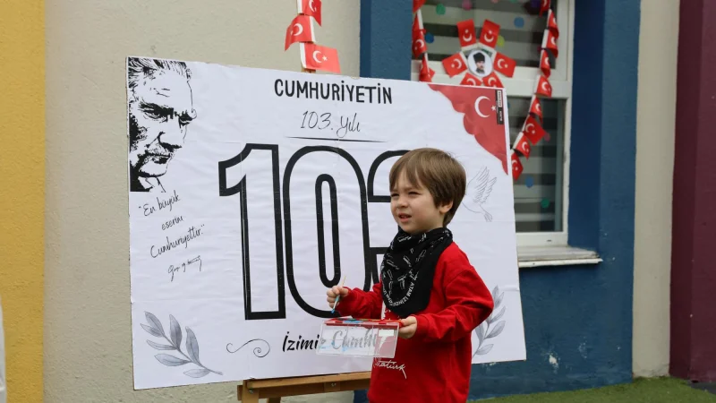 Çerkezköy Belediyesi Çocuk Akademisi'nde Cumhuriyet Bayramı Coşkusu
