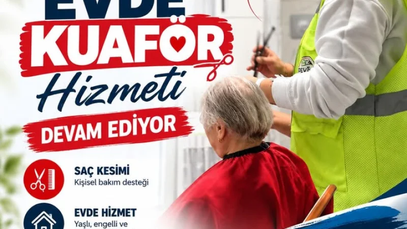 Devrek'te Yaşlı ve Engelli Vatandaşlar İçin Evde Kuaför Hizmeti Sürüyor