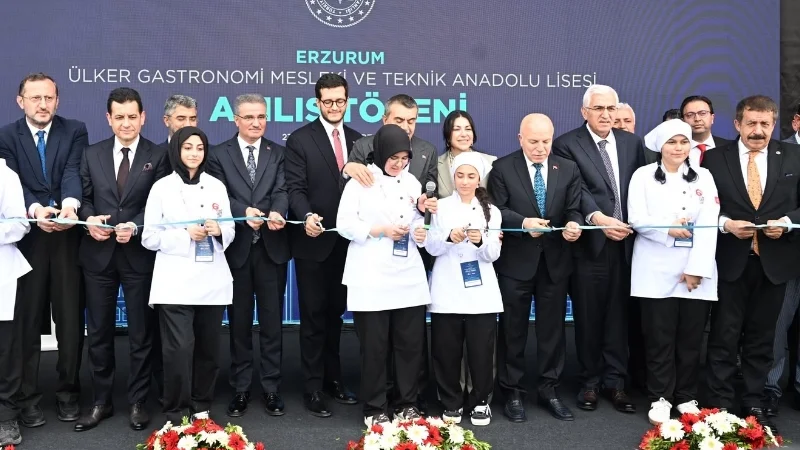 Erzurum'da Gastronomi Eğitimine Yeni Yatırım: Ülker Gastronomi Mesleki ve Teknik Anadolu Lisesi Açıldı