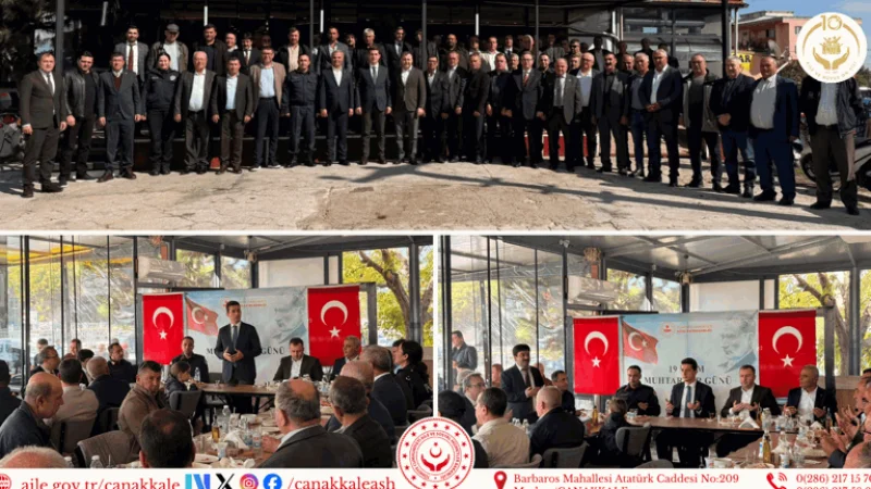 Ezine'de Muhtarlar Günü'ne Özel Buluşma