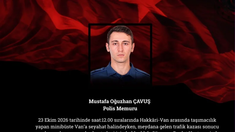 Hakkari'de trafik kazası: Polis memuru hayatını kaybetti