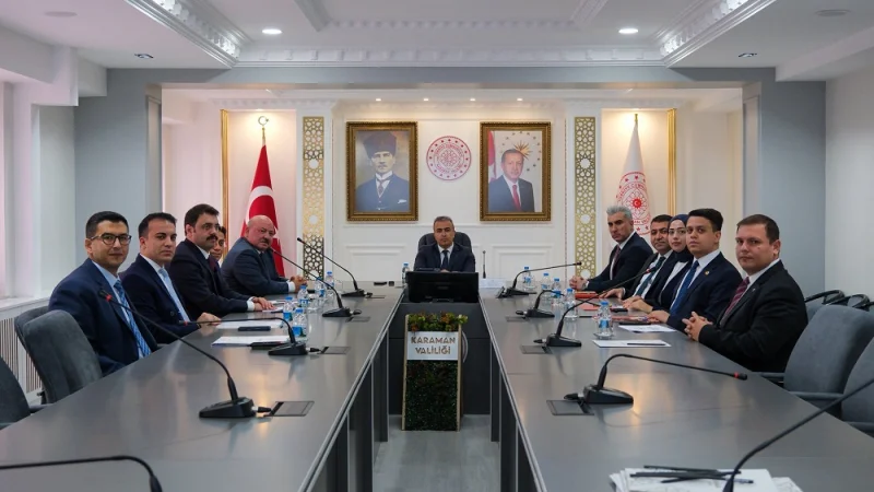 Karaman'da İlçe Güvenliği ve Kamu Yatırımları Masaya Yatırıldı