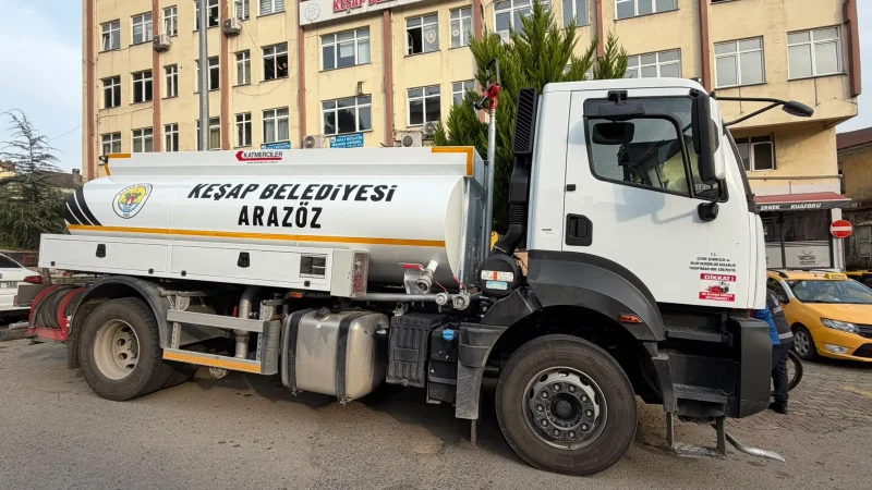 Keşap Belediyesi Araç Filosunu Yeni Arazözle Güçlendirdi