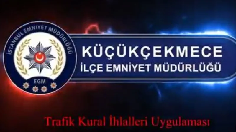 Küçükçekmece'de Can ve Mal Güvenliği İçin Drone Destekli Trafik Denetimi