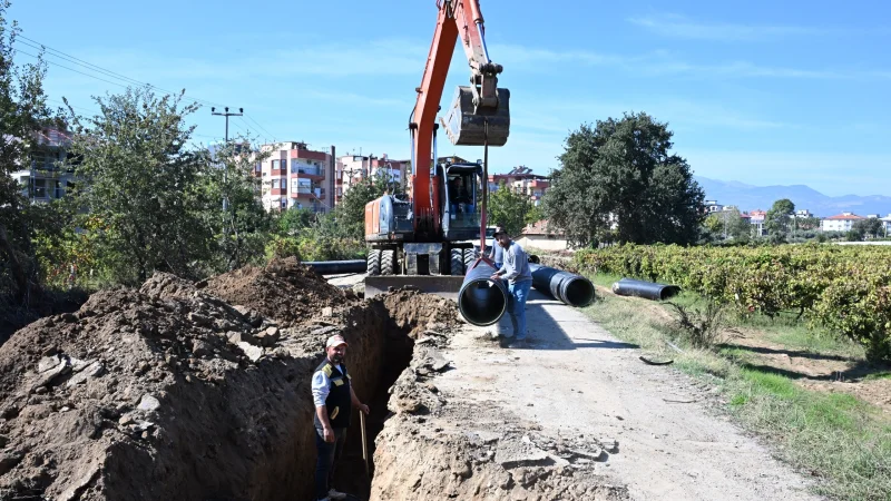 Manisa'nın Sarıgöl İlçesinde Taşkın Riskine Karşı 1.200 Metrelik Hat Tamamlandı