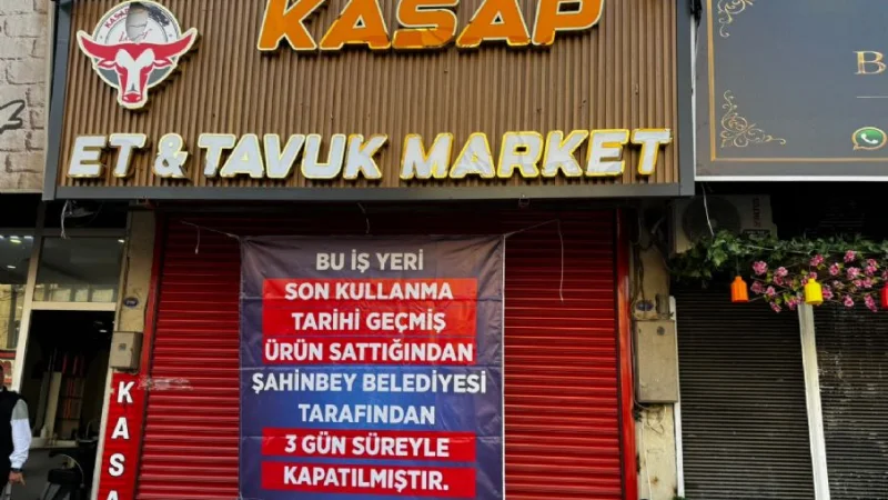 Şahinbey'de Tarihi Geçmiş Ciğer Satan İş Yerine 3 Gün Kapatma Cezası