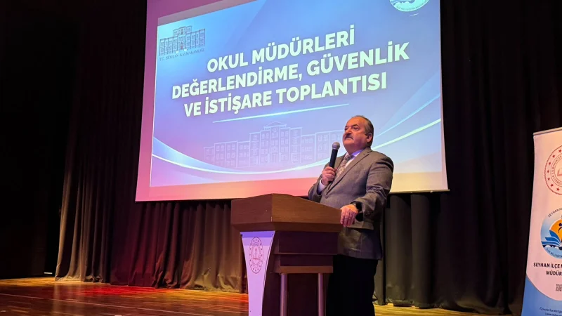 Seyhan'da Okul Müdürleri ve Yeşilay Kulübü Öğretmenleriyle Güvenlik Toplantısı