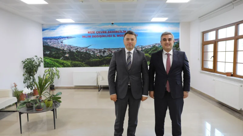 Tarım ve Orman Bakanlığı Heyetinden Rize İl Çevre, Şehircilik ve İklim Değişikliği Müdürlüğü'ne Ziyaret