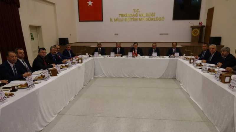 Tekirdağ'da İlçe Milli Eğitim Müdürleri Kurulu Toplantısı Düzenlendi