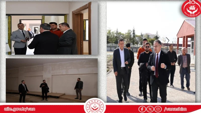 Van'da Sosyal Hizmet Kampüsü İnşaatında İncelemeler Sürüyor