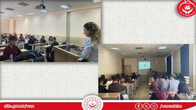 Van'da Üniversite Öğrencilerine 'Saygılı Yaşam ve Güvenli İlişkiler' Eğitimi