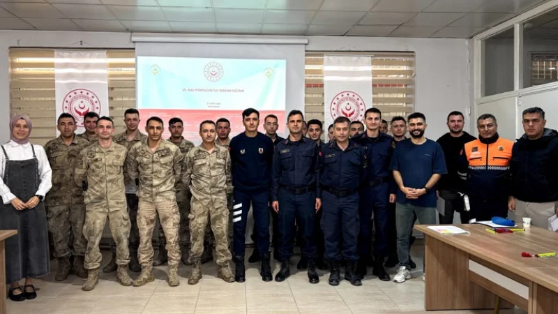 Adıyaman'da Jandarma Personeline Afetlerde Psikososyal Destek Eğitimi