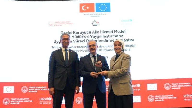 Afyonkarahisar'a 'Geçici Koruyucu Aile' Modelinde Başarı Ödülü