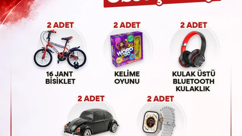 Canik Belediyesi'nden 29 Ekim Cumhuriyet Bayramı'na Özel Hediye Çekilişi
