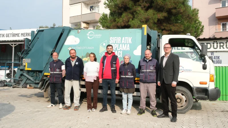 Çiftlikköy'de Sıfır Atık Hamlesi: Geri Dönüşüm Atıkları Kapıdan Toplanıyor