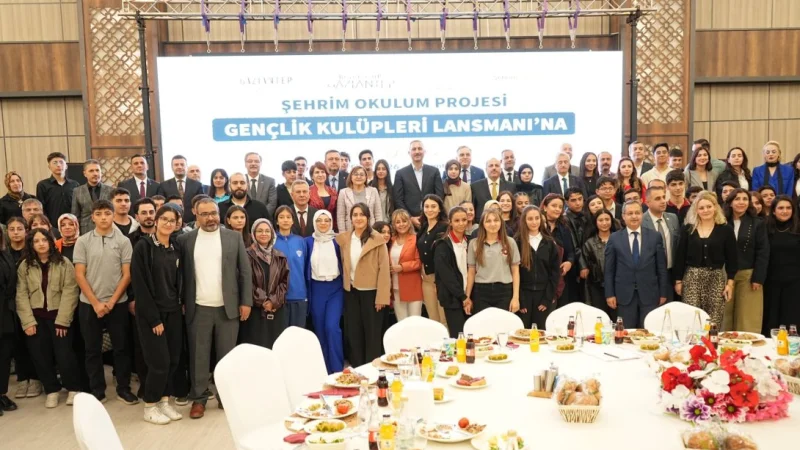 Gaziantep'te 'Şehrim Okulum!' Projesi ile Gençlik Kulüpleri Dönemi Başladı