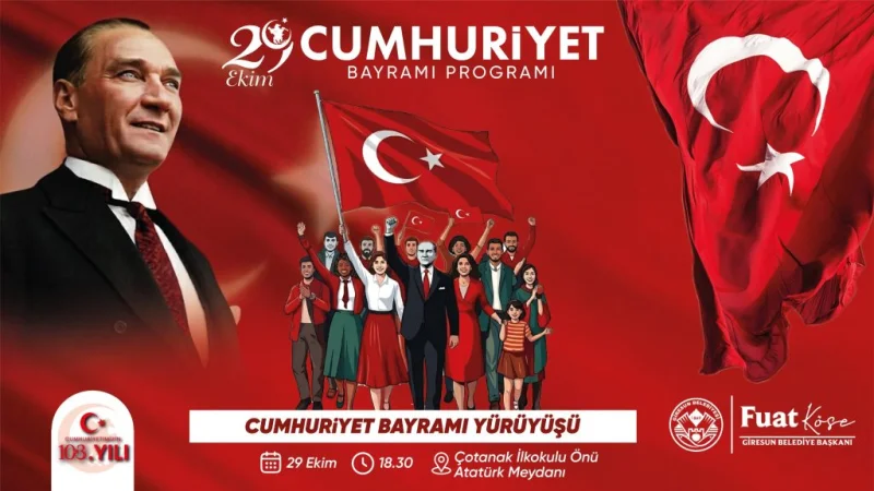 Giresun'da 29 Ekim Cumhuriyet Bayramı İçin Yürüyüş Düzenlenecek