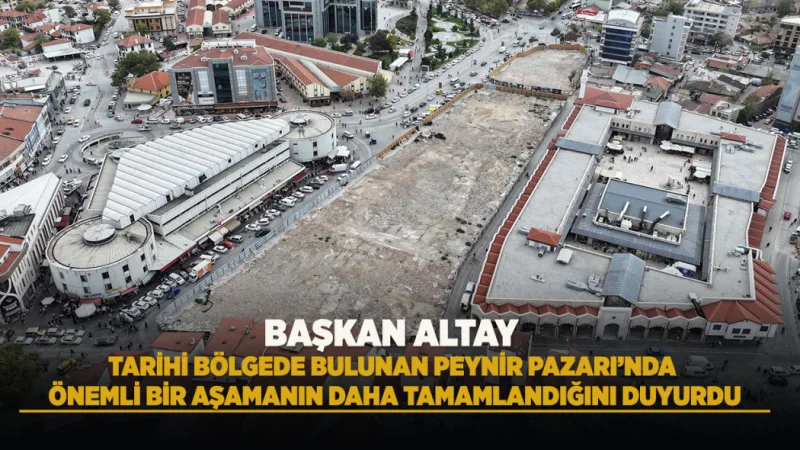 Konya'daki Tarihi Peynir Pazarı'nda Kentsel Dönüşümde İkinci Etap Tamamlandı