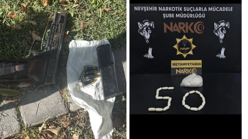 Nevşehir'de Narkotik Operasyonu: 856 Gram Metamfetamin Ele Geçirildi