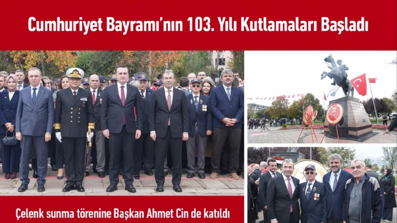 Pendik'te Cumhuriyet Bayramı Coşkusu Çelenk Töreniyle Başladı