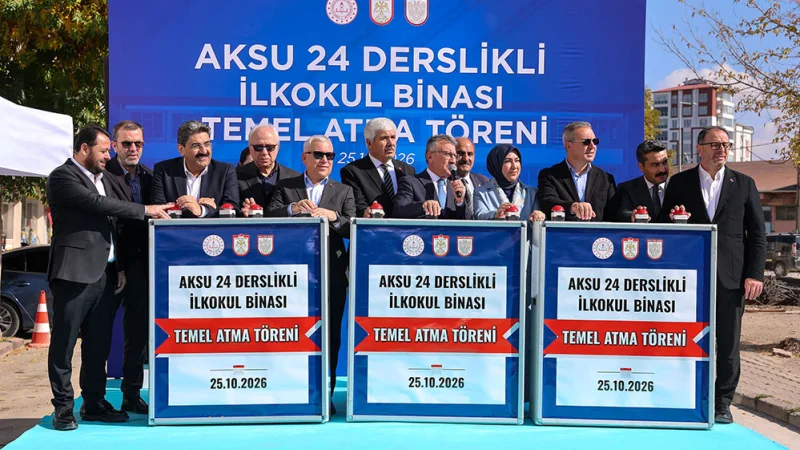 Sivas'ta 24 Derslikli Yeni Eğitim Yuvasının Temeli Atıldı